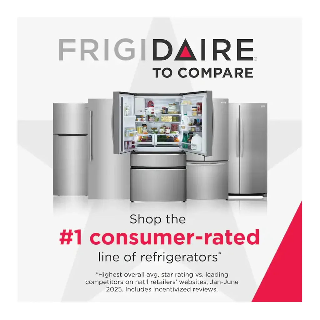 EditionSANI-FRSS2623AS-6506246-04 Frigidaire - 36 in. Wide 25.6 Cu. Ft. Side-by-Side Refrigerator - Stainless Steel