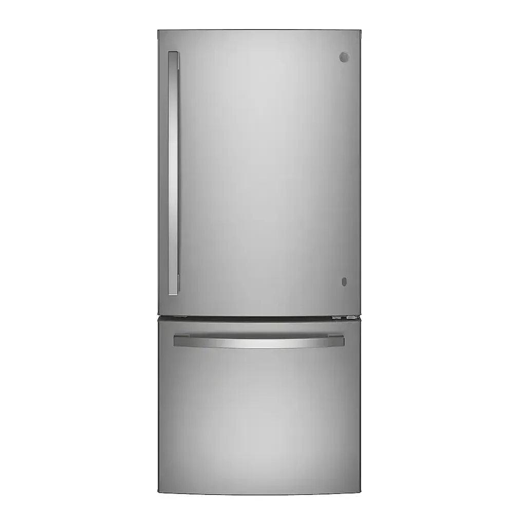 EditionSANI-GDE21EYKFS-6475409-01 GE - 30 in. Wide 21.0 Cu. Ft. Bottom-Freezer Refrigerator