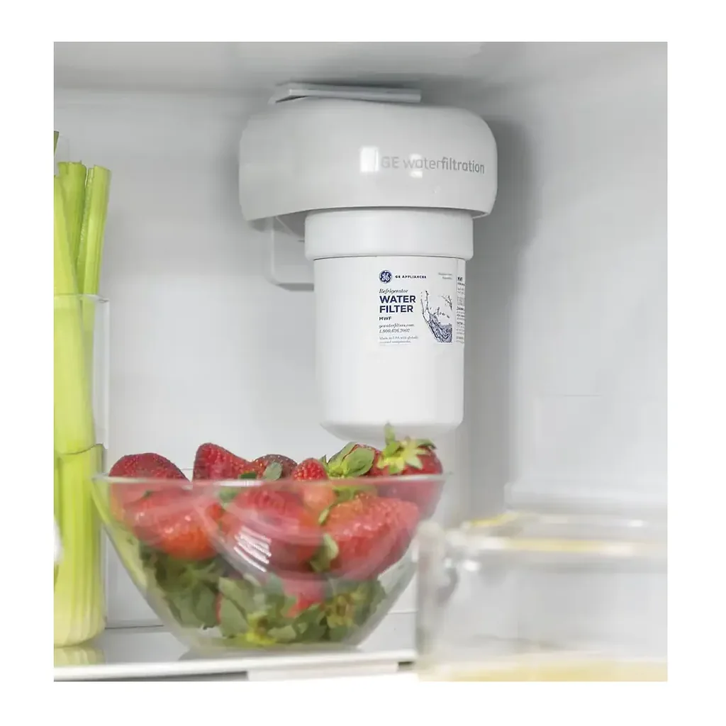 EditionSANI-GDE21EYKFS-6475409-05 GE - 30 in. Wide 21.0 Cu. Ft. Bottom-Freezer Refrigerator