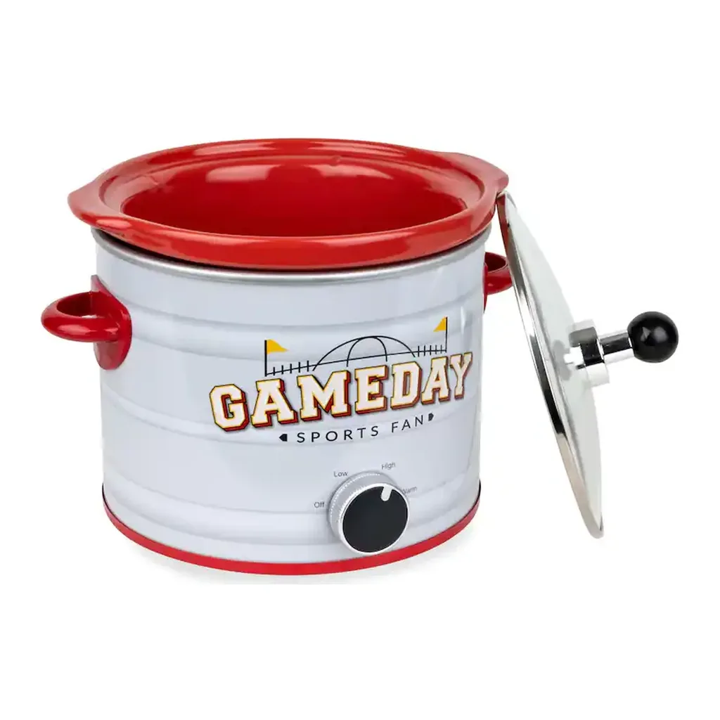 Game Day - 4-Quart Slow Cooker - Silver – product image 1 Game Day - 4-Quart Slow Cooker - Silver – product view 1