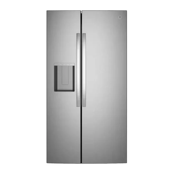 EditionSANI-GSS28NYYFS-6668746-01 GE GSS28NYYFS - 36 in. Wide 27.9 Cu. Ft. Side-By-Side Refrigerator with Extra Tall Dispenser and In-Door Icemaker - Stainless Steel