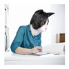 EditionSANI-Generic-ML-209441-03 Molezu Adult Cat Head Costume Mask, Latex