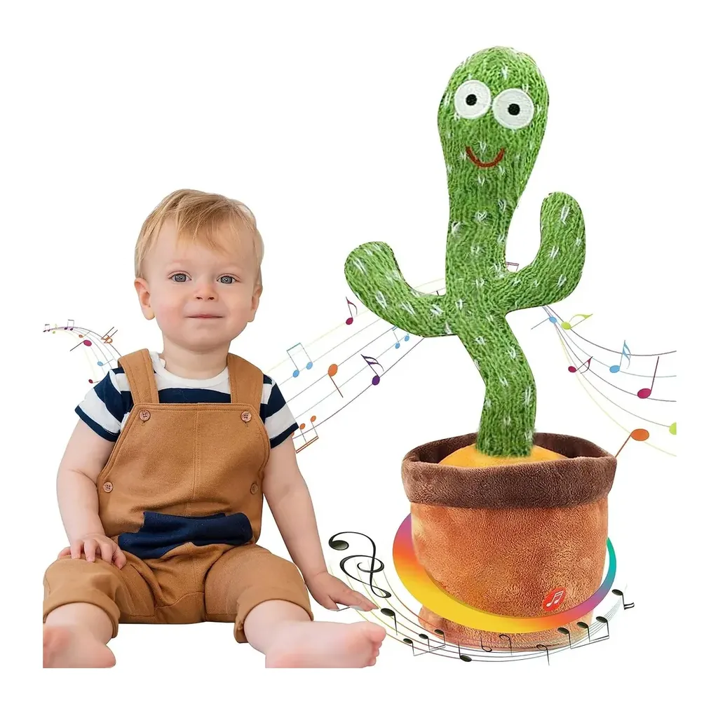 EditionSANI-Generic-ML-218994-01 Dancing Cactus Plush Toy with Voice Recording and Repeat Function