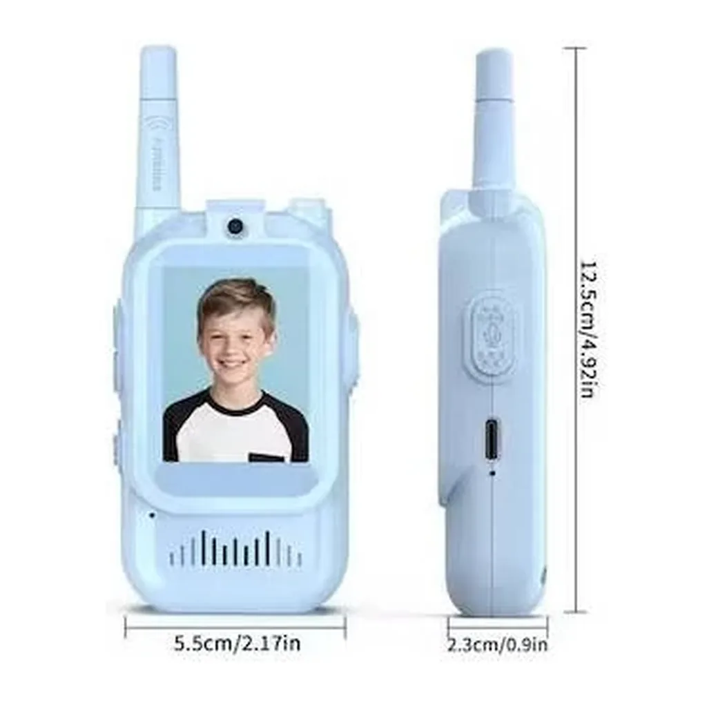 EditionSANI-Generic-ML-314616-04 Kids Rechargeable Video Walkie Talkies with Voice Changer, 2-Pack without Straps