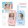 EditionSANI-Generic-ML-314618-01 Kids Rechargeable Video Chat Toy Phones, 2-Pack with Straps, Blue/Pink