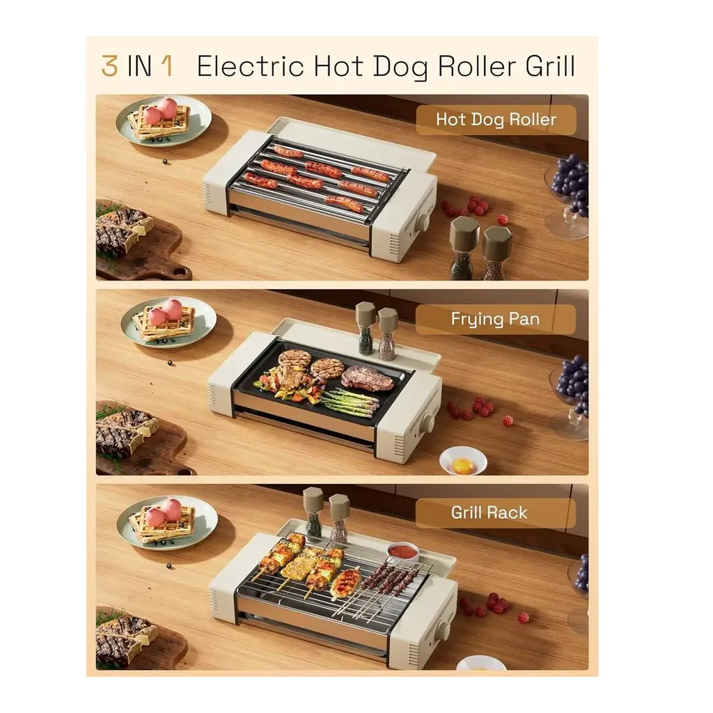 EditionSANI-HBN-CP-UKC-606BG-12513241-04 HBN CP-UKC-606BG 3-in-1 Indoor Electric Grill