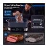 Costway - 6.8 Quart Multi Cooker, 6-in-1 Programmable Slow Cooker with Sous Vide, Steam, Fry - Black – product image 4 Costway - 6.8 Quart Multi Cooker, 6-in-1 Programmable Slow Cooker with Sous Vide, Steam, Fry - Black – product view 4
