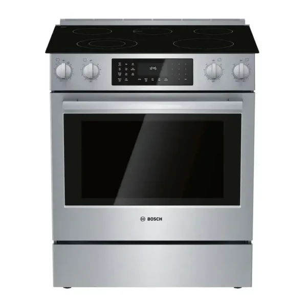 EditionSANI-HEI8056U-6355994-01 Bosch HEI8056U - 800 Series 30 in. Wide 4.6 Cu. Ft. Slide-In Electric Convection Range with Self-Cleaning, 5 Elements and Warming Drawer - Stainless Steel