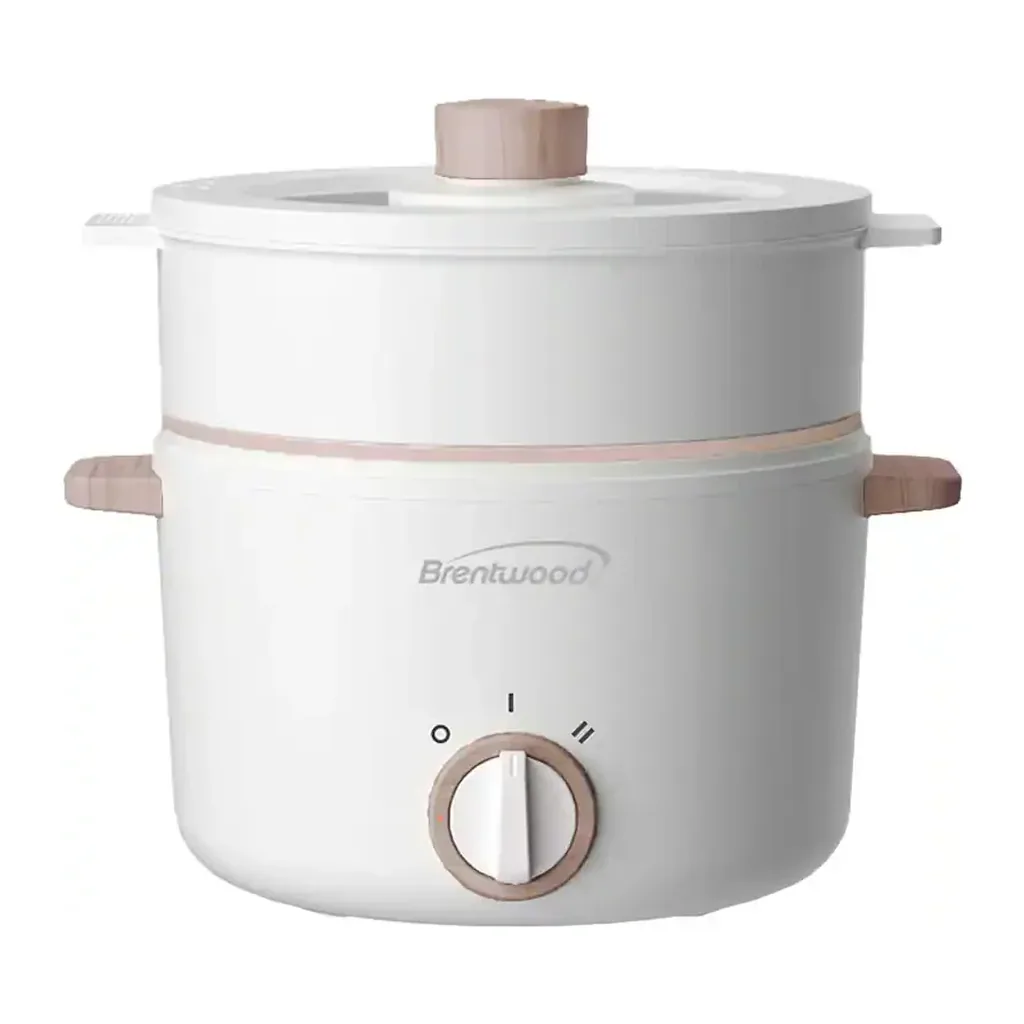 EditionSANI-HPS-3302W-12829006-01 Brentwood HPS-3302W 3 Liter Multi-Function Electric Hot Pot Cooker - White