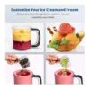 EditionSANI-Hunkstar-1300355-13036311-04 Hunkstar 12-Function Ice Cream Maker with 3 Pints – Black