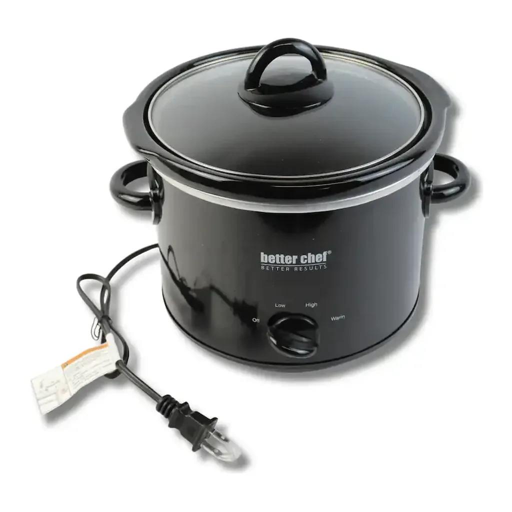 EditionSANI-IM-461B-12220887-02 Better Chef IM-461B 3-Quart Round Slow Cooker with Removable Stoneware Crock - Black