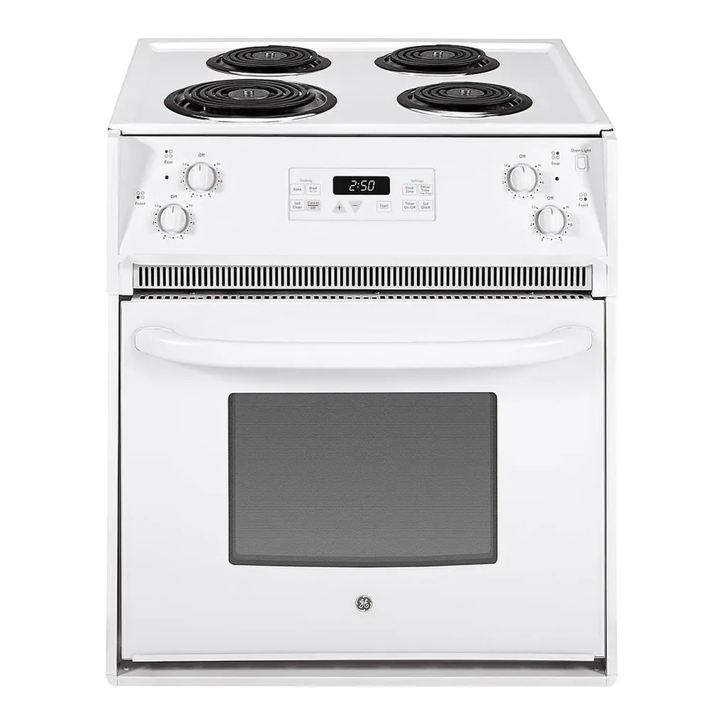 EditionSANI-JM250DTWW-6506987-01 GE - 27 in. Wide 4 Elements 3.0 Cu. Ft. Self-Cleaning Drop-In Electric Range