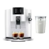 EditionSANI-JURA-15422-K3-13139610-01 JURA E8 Espresso Machine with Glass Milk Container – Piano White