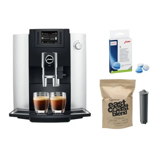 EditionSANI-JURA-A15070-JURAK1-12972967-01 JURA E6 Automatic Espresso Machine Bundle – Platinum