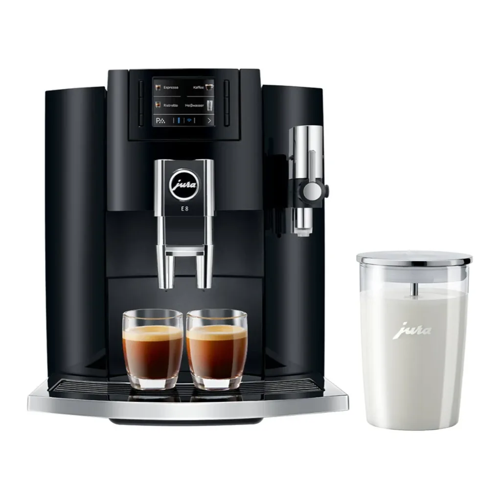 EditionSANI-JURA-A15270K1-11095999-01 JURA E8 Automatic Coffee Machine with Milk Container Bundle – Piano Black