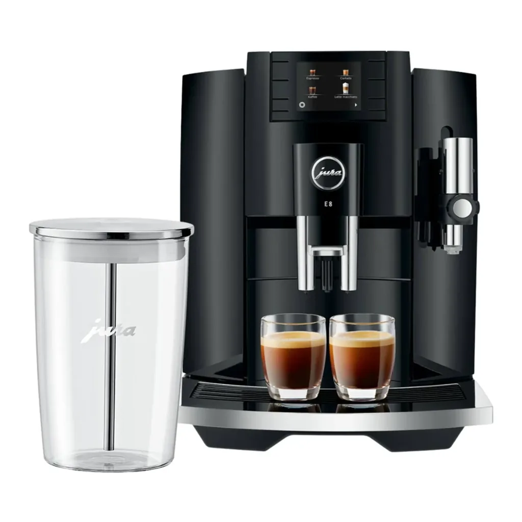 EditionSANI-JURA-A15270K1-11095999-03 JURA E8 Automatic Coffee Machine with Milk Container Bundle – Piano Black