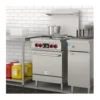 EditionSANI-KM-CR24-E-10129454-04 Koolmore KM-CR24-E - 24 In. Commercial Electric Range with 4 Burners and 1 Standard Electric Oven - 208V 3 Phase - Stainless Steel