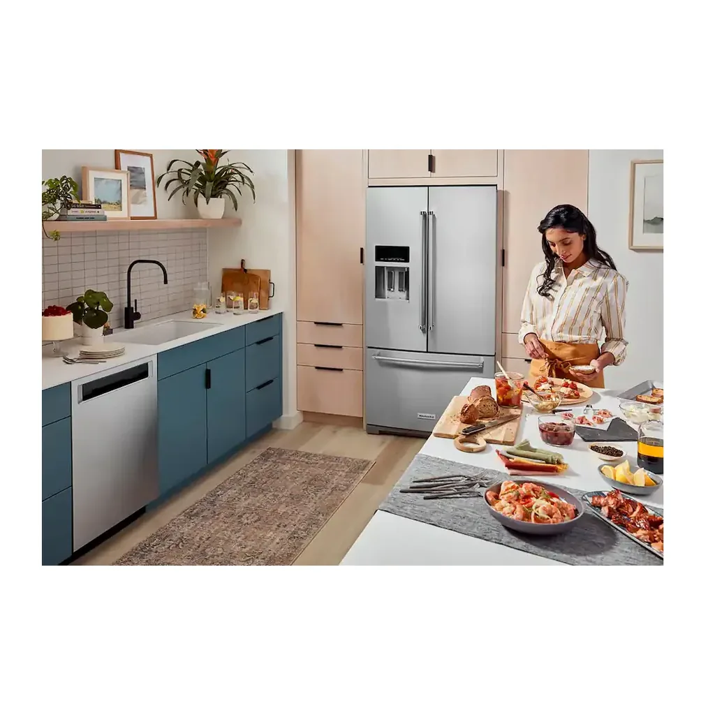 EditionSANI-KRFF577KPS-6534858-06 KitchenAid KRFF577KPS - 36 in. Wide 26.8 cu. ft. Standard-Depth French Door Refrigerator with Exterior Ice and Water Dispenser - Stainless Steel