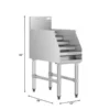 EditionSANI-Koolmore-KM-LD-2612-Dimensions Koolmore - 12 in. x 26 in. Liquor Display Rack in 304, 18 GA (KM-LD-2612) - Stainless Steel