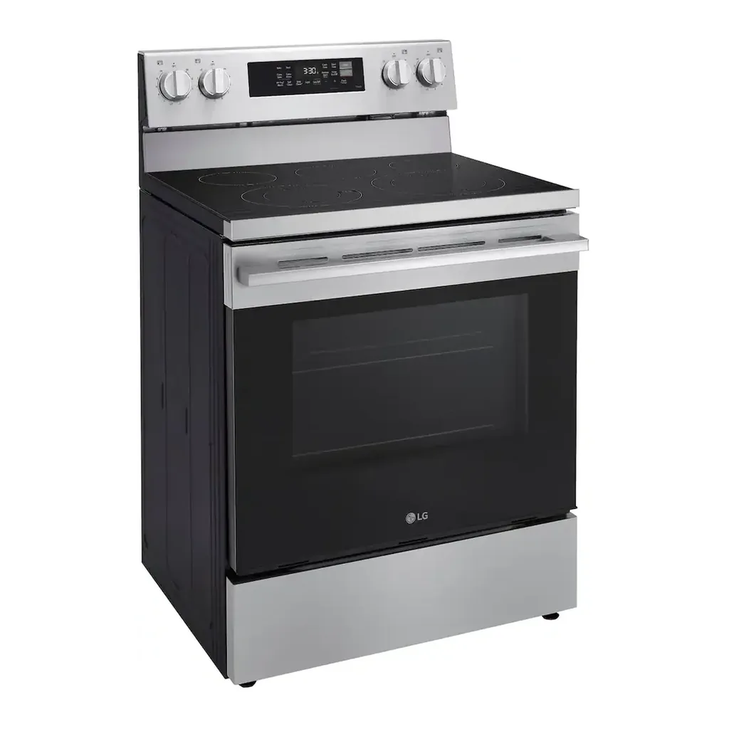 EditionSANI-LREN6323YE-6619430-02 LG - 30-in Wide 6.3 Cu. Ft. Freestanding Electric True Convection Smart Range with 5 Elements, Air Fry and UltraHeat Element