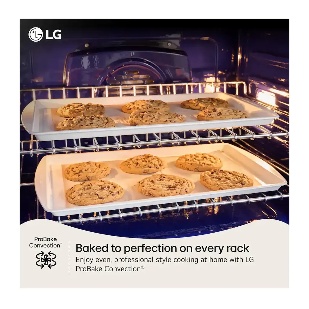 EditionSANI-LREN6323YE-6619430-04 LG - 30-in Wide 6.3 Cu. Ft. Freestanding Electric True Convection Smart Range with 5 Elements, Air Fry and UltraHeat Element