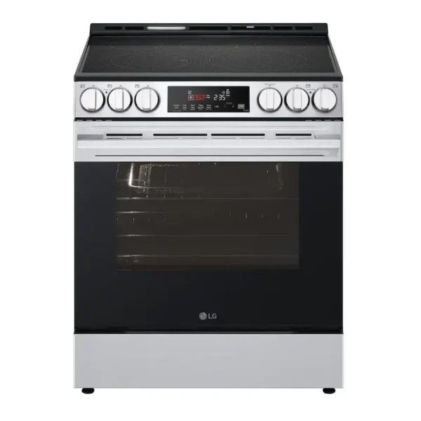 EditionSANI-LSEL6333XE-6619432-01 LG - 30-in Wide 6.3 Cu. Ft. Slide-In Electric Fan Convection Smart Range with 5 Elements, Air Fry and Flex Control Knobs