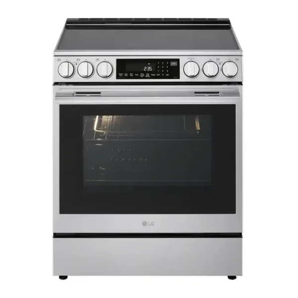 EditionSANI-LSEL6337XE-6619431-01 LG LSEL6337XE - 30-in Wide 6.3 Cu. Ft. Slide-In Electric True Convection Smart Range with 5 Elements, Air Fry and 2 UltraHeat Elements - Stainless Steel