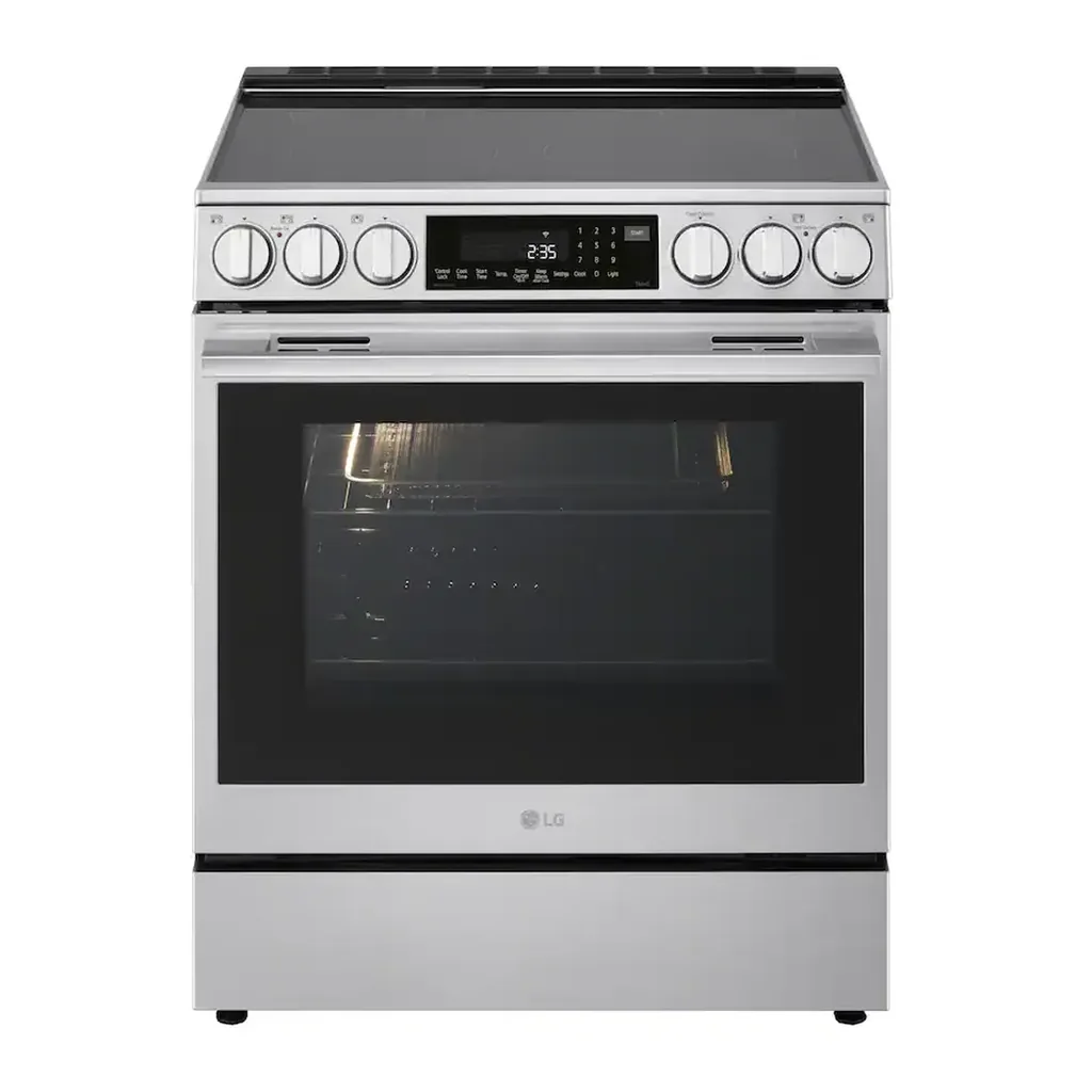 EditionSANI-LSEL6337XE-6619431-01 LG LSEL6337XE - 30-in Wide 6.3 Cu. Ft. Slide-In Electric True Convection Smart Range with 5 Elements, Air Fry and 2 UltraHeat Elements - Stainless Steel