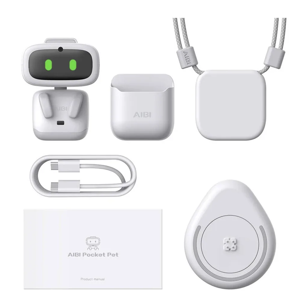 EditionSANI-LivingAI-ML-251859-06 LivingAI AIBI Pocket Wearable Companion Robot, White
