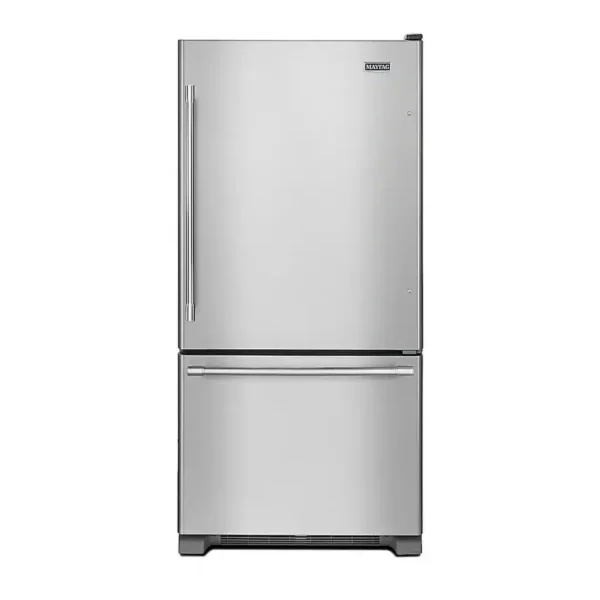 EditionSANI-MBF1958FEZ-5582409-01 Maytag MBF1958FEZ - 30 in. Wide 19 cu. ft. Bottom-Freezer Refrigerator with Humidity-Controlled FreshLock Crispers - Stainless Steel