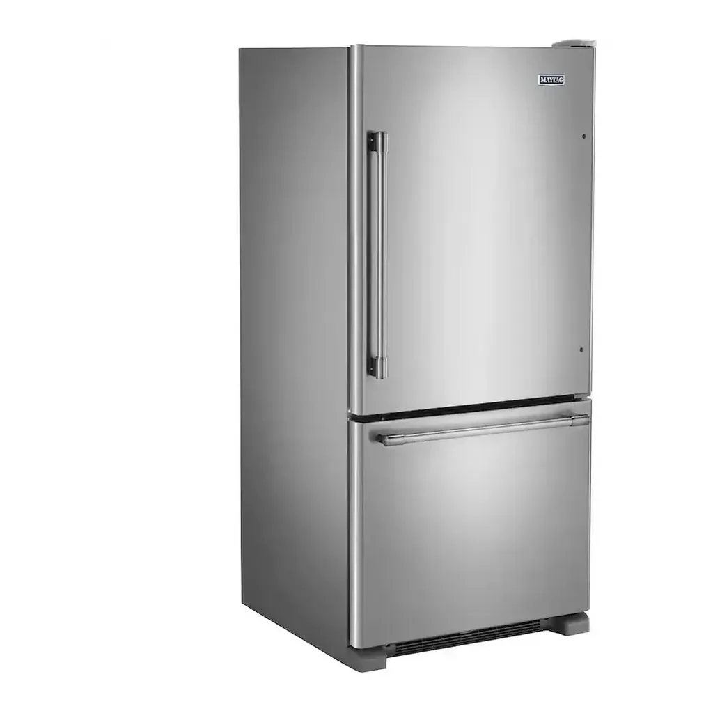 EditionSANI-MBF1958FEZ-5582409-02 Maytag MBF1958FEZ - 30 in. Wide 19 cu. ft. Bottom-Freezer Refrigerator with Humidity-Controlled FreshLock Crispers - Stainless Steel