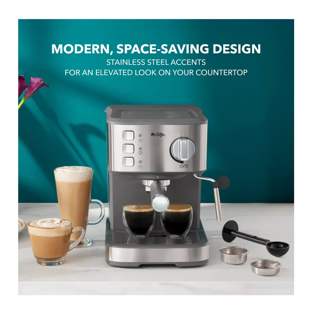 EditionSANI-Mr-Coffee-2213533-13038388-06 Mr. Coffee 2213533 Compact Espresso Maker – Stainless Steel