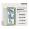 EditionSANI-NEXORX-ML-314930-02 NEXORX VisionPlay VP-7HD-64 7-Inch 3D Learning Device, White/Green