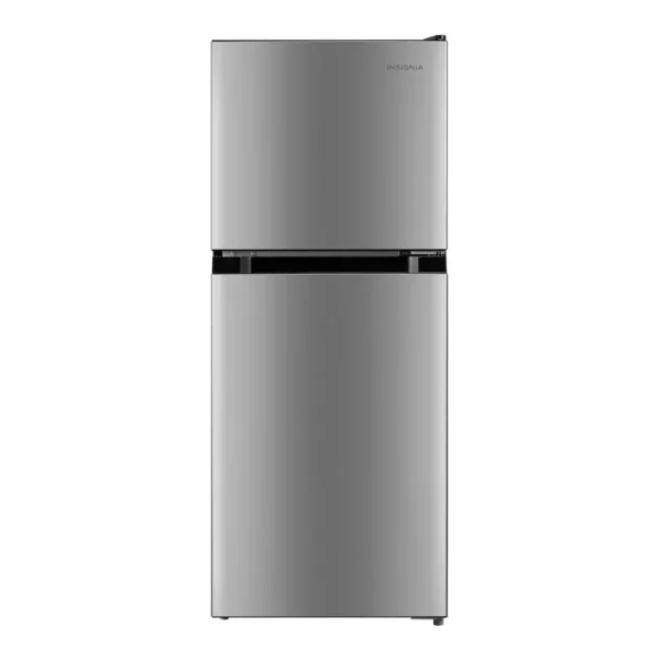 EditionSANI-NS-CF45TMSS26L-6634588-01 Insignia - 4.5 Cu. Ft. Mini Fridge with Top Freezer and ENERGY STAR Certification - Stainless Steel Look