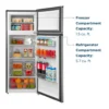 EditionSANI-NS-CF72TMSS26L-6634587-03 Insignia - 7.2 Cu. Ft. Mini Fridge with Top Freezer and ENERGY STAR Certification - Stainless Steel Look