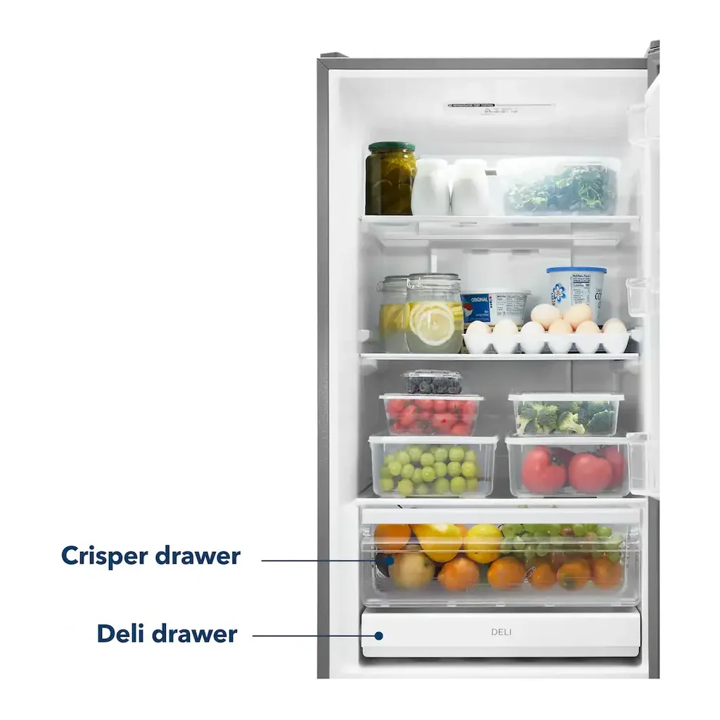 EditionSANI-NS-RBM11SS2-6461499-02 Insignia NS-RBM11SS2 - 24 in. Wide 11.5 Cu. Ft. Bottom Mount Refrigerator with ENERGY STAR Certification - Stainless Steel
