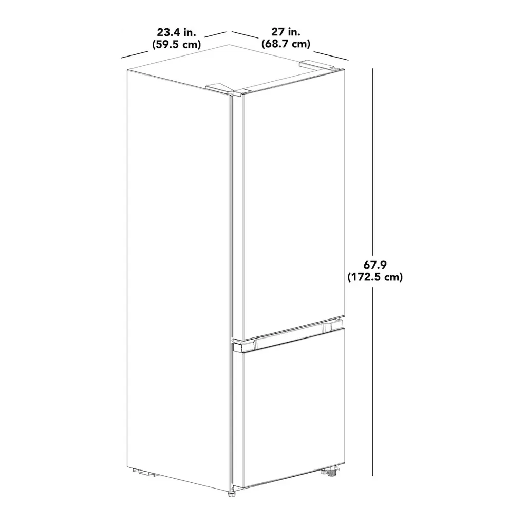 EditionSANI-NS-RBM11SS2-6461499-04 Insignia NS-RBM11SS2 - 24 in. Wide 11.5 Cu. Ft. Bottom Mount Refrigerator with ENERGY STAR Certification - Stainless Steel