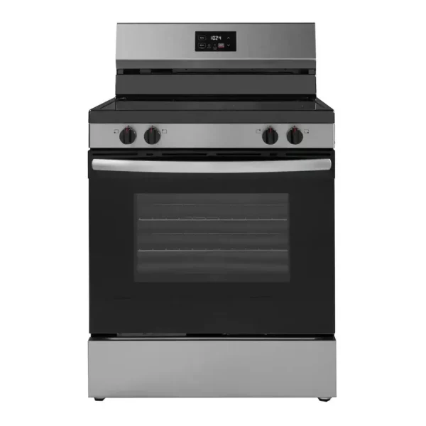 EditionSANI-NS-RGFE50SS26-6633684-01 Insignia - 30 in. Wide 4 Elements 5.3 Cu. Ft. Freestanding Electric Range with Dual-Size Burner and Storage Drawer