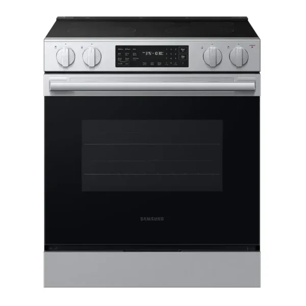 EditionSANI-NSE70H63SRAA-6666255-01 Samsung NSE70H63SRAA - 30 in. Wide 4 Elements Bespoke 6.3 cu. ft. Smart Slide-In Electric Range with No Preheat Air Fry Max - Stainless Steel