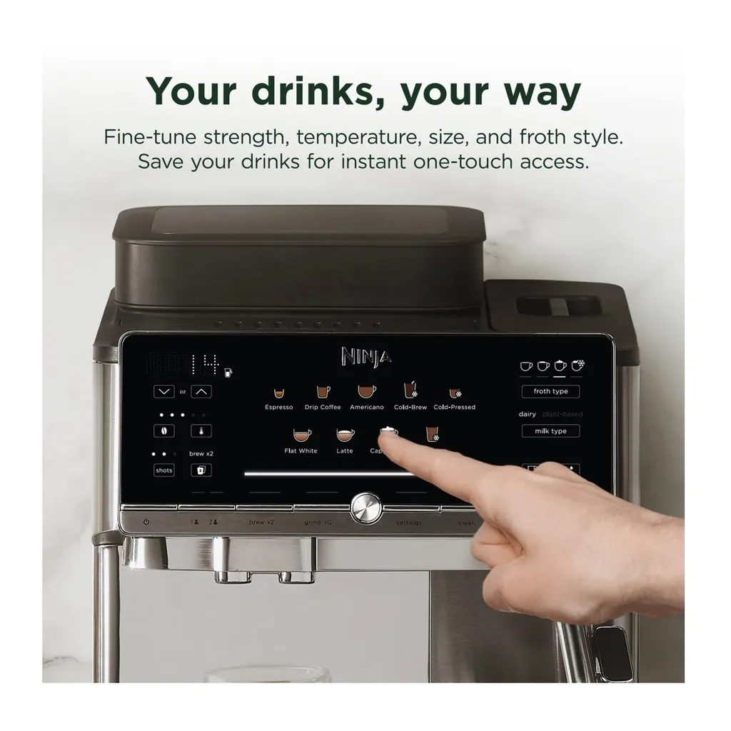 EditionSANI-Ninja-AE1001-6680064-06 Ninja AutoBarista AE1001 Automatic Espresso Machine – Stainless Steel