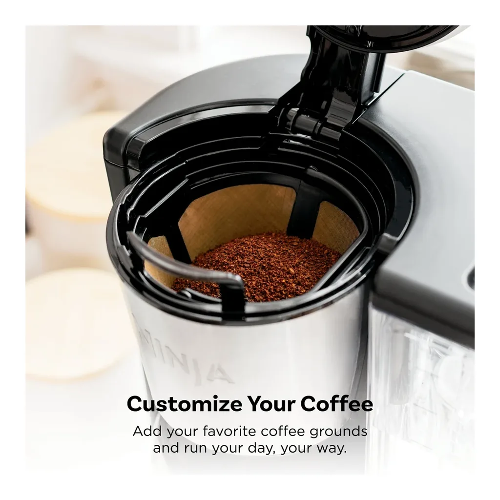 Ninja CE451 - Ground coffee filter basket Ninja Fresh Brew CE451 stainless steel 14-cup coffee maker - ground coffee filter basket