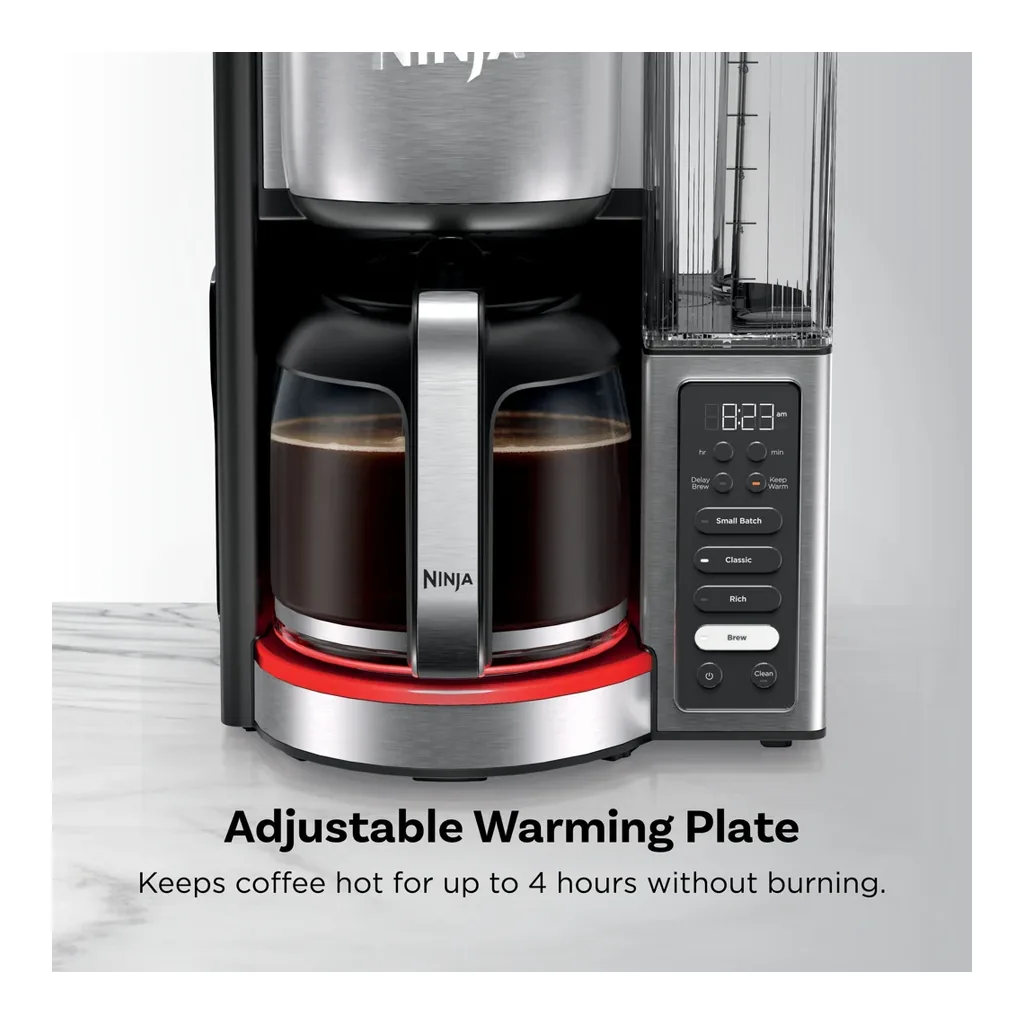 Ninja CE451 - Adjustable warming plate Ninja Fresh Brew CE451 stainless steel 14-cup coffee maker - adjustable warming plate