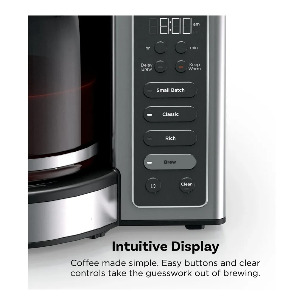Ninja CE451 - Control panel Ninja Fresh Brew CE451 stainless steel 14-cup coffee maker - control panel