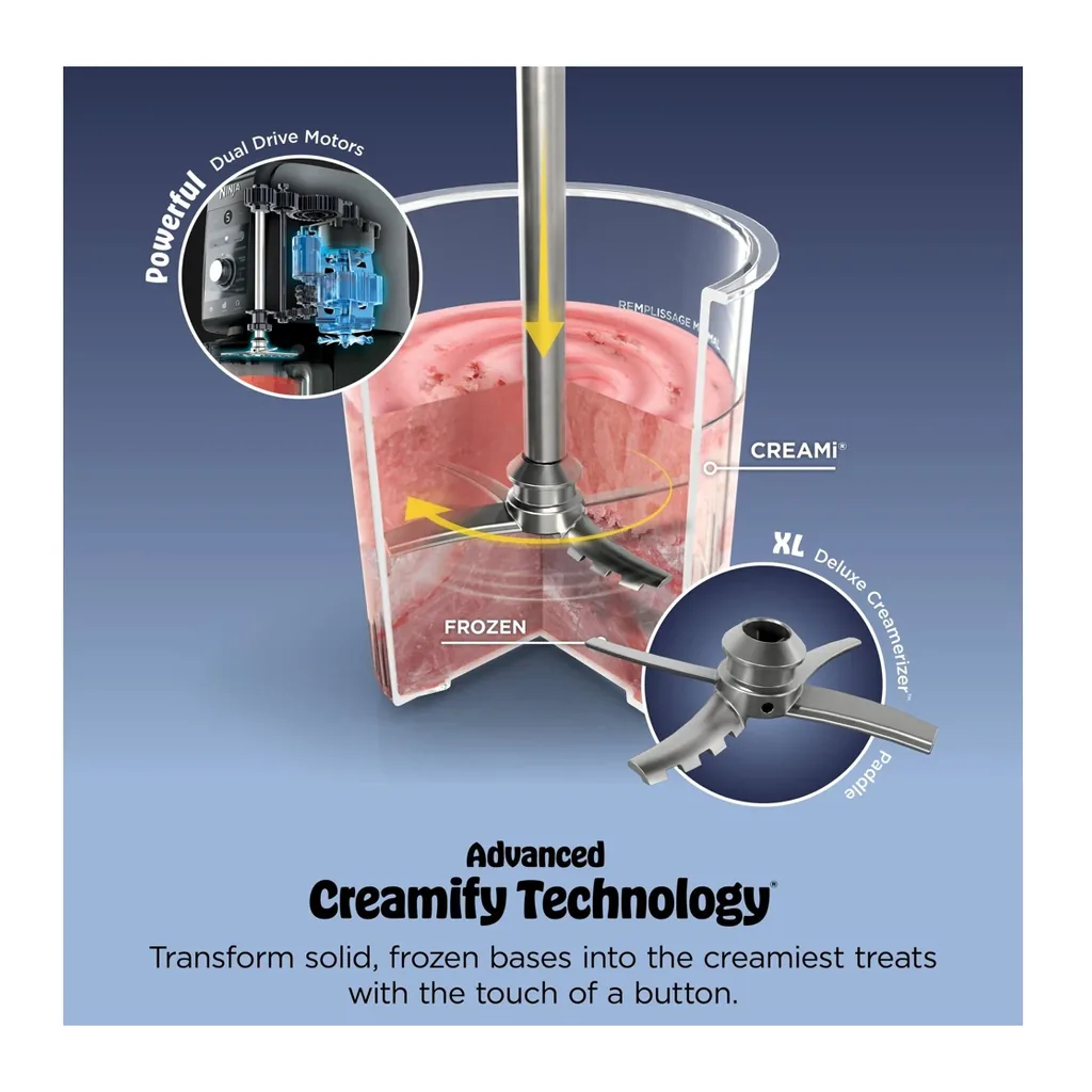 EditionSANI-Ninja-NC501-6513000-04 Ninja CREAMi Deluxe NC501 11-in-1 Frozen Treat Maker