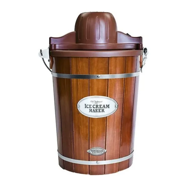 EditionSANI-Nostalgia-ICMP600WD-12609418-01 Nostalgia ICMP600WD 6-Qt. Electric Ice Cream Maker – Woodgrain