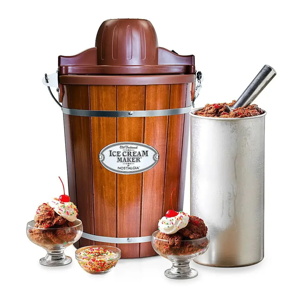 EditionSANI-Nostalgia-ICMP600WD-12609418-03 Nostalgia ICMP600WD 6-Qt. Electric Ice Cream Maker – Woodgrain