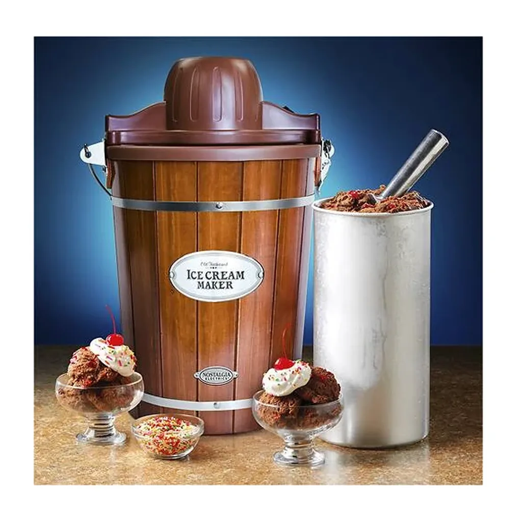 EditionSANI-Nostalgia-ICMP600WD-12609418-04 Nostalgia ICMP600WD 6-Qt. Electric Ice Cream Maker – Woodgrain