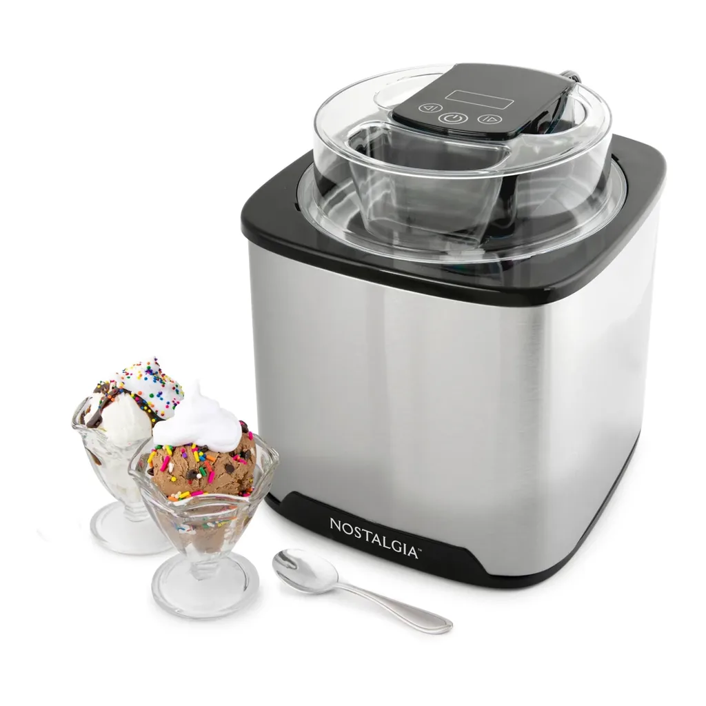 EditionSANI-Nostalgia-NGDICM2SS6AD1-12745370-01 Nostalgia NGDICM2SS6AD1 2-Qt. Digital Ice Cream Maker – Stainless Steel