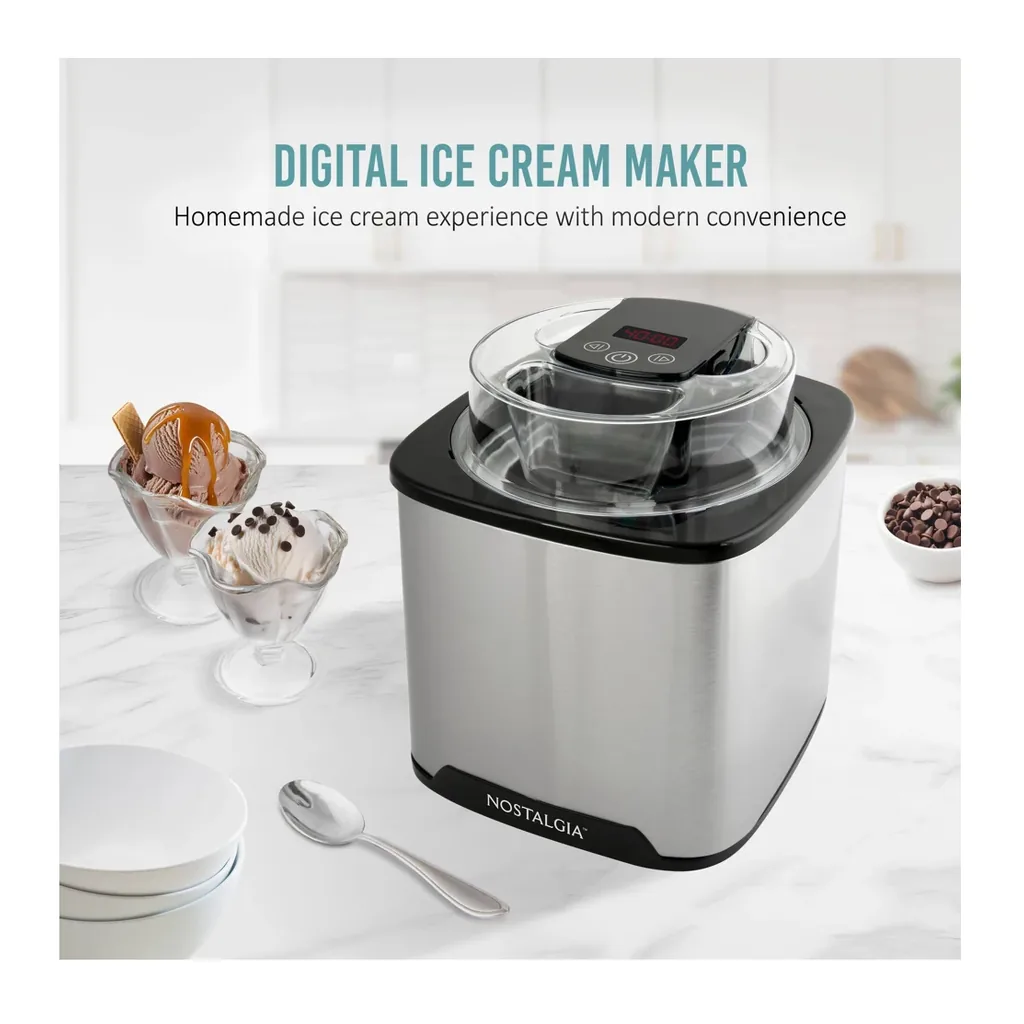 EditionSANI-Nostalgia-NGDICM2SS6AD1-12745370-02 Nostalgia NGDICM2SS6AD1 2-Qt. Digital Ice Cream Maker – Stainless Steel