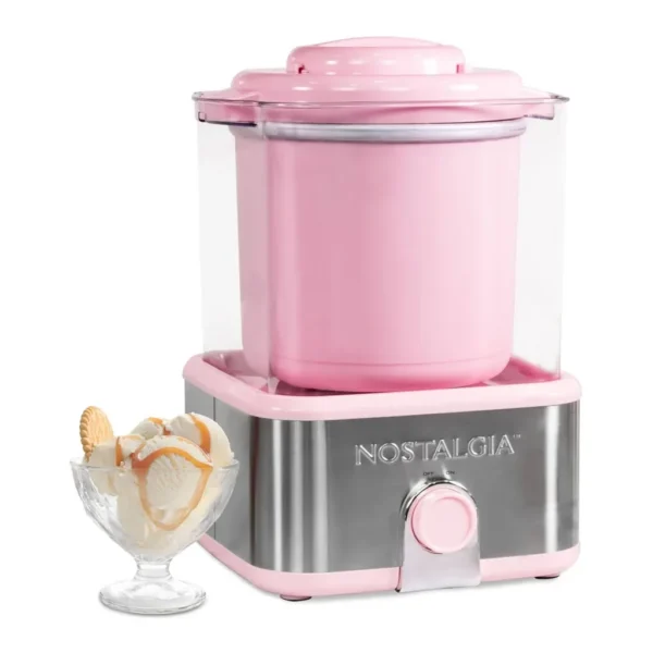EditionSANI-Nostalgia-NGICM2PS6A-12609420-01 Nostalgia NGICM2PS6A 2-Qt. Gel-Canister Ice Cream Maker – Pink